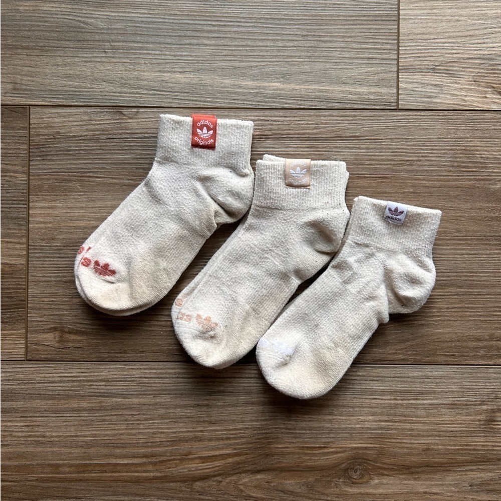 Adidas | Women's Tennis Ankle Socks in Beige/Brown/Cream